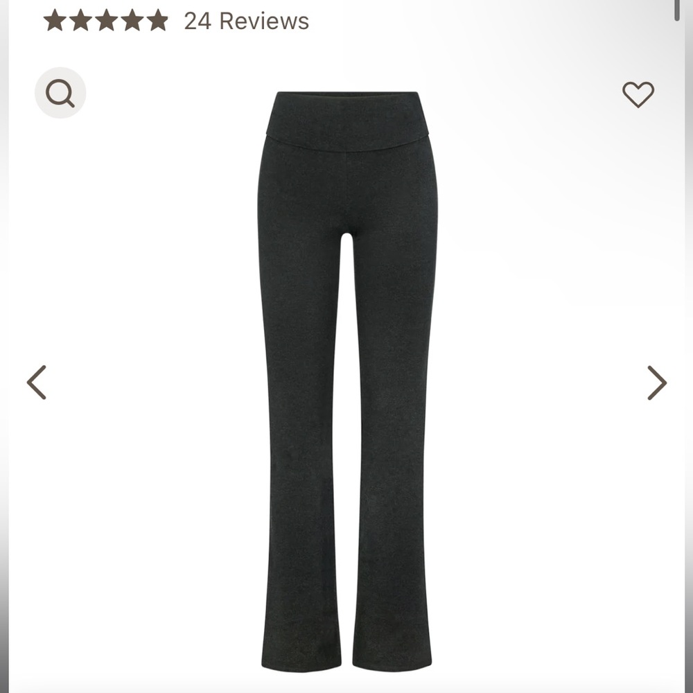 SKIMS OUTDOOR FOLDOVER BOOTCUT LEGGING | WASHED ONYX - WASHED ONYX / S x 1